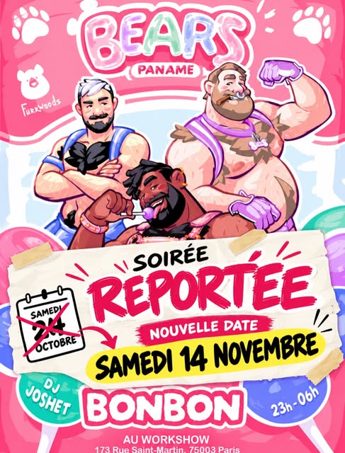 Affiche Bonbon : soirée reportée au samedi 14 novembre