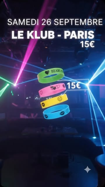 Annonce de la soirée au Klub, 26 septembre